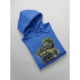 thumbnail image 3 of Rat Fink Yellow Hot Rod Devourer Hoodie Men -T-Line Designs, Male Medium, 3 of 4