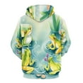 thumbnail image 4 of Hoodies Frog in The Pond Casual Pullover Hoodie Long Sleeve Sweatshirts Birthday Gift, 4 of 5