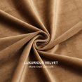 thumbnail image 2 of Cortinas Benedeco de terciopelo camel para dormitorio, ventana, 2 paneles, 2 of 9