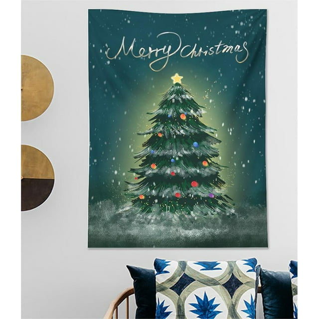 Clearance! Christmas Decoration Hanging Cloth Party Holiday Christmas Tree Background Cloth Gift