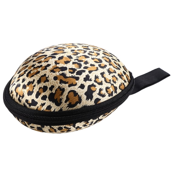 MLINS Silicone Bra Case Invisible Bra Storage Case Zippered Travel Case for Women(Leopard)