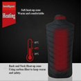 thumbnail image 3 of Men Electric Vest Heated Jacket Cloth Usb Warm Up Heating Pad Body Warmer Winter, 3 of 4