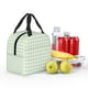 thumbnail image 5 of Disketp Pistachio Green Checkboard Bolsa Térmica para Almuerzo para Hombre y Mujer, Ideal para Trabajo, Senderismo y Picnic, 5 of 8