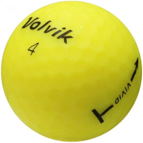 Pre-Owned Volvik Vivid Yellow Golf Balls, Mint / AAAAA Condition, 12 Count, by Reload