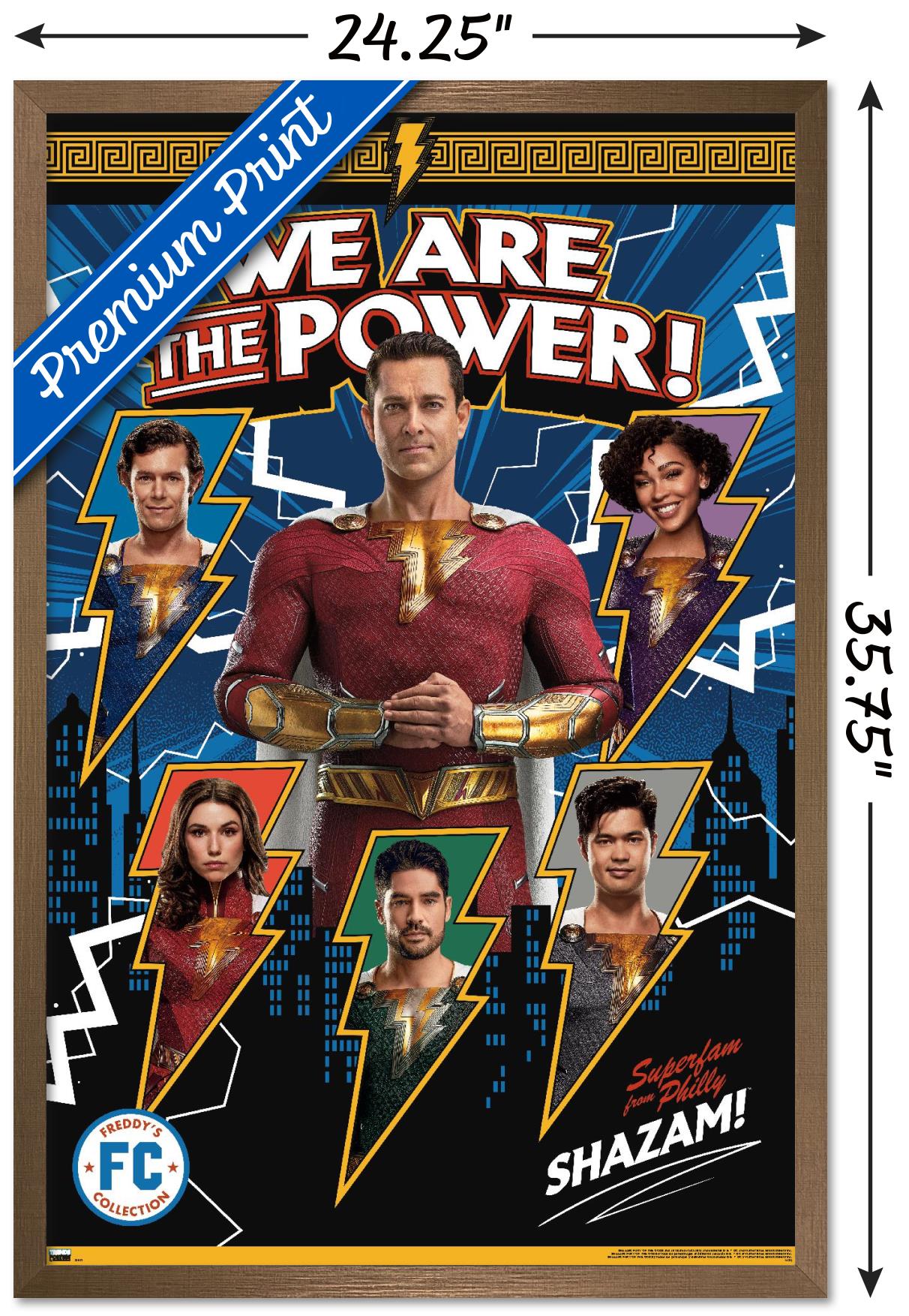 DC Comics Movie Shazam! Fury of the Gods - Family Wall Poster, 22.375" x 34" Framed