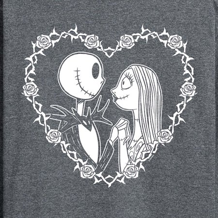 The Nightmare Before Christmas - Jack Sally Heart - Men's Long Sleeve T-Shirt