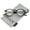 White, variant on zeroUV Unisex Retro Keyhole Nose Bridge Clear Lens P3 Round Glasses 46mm (Matte Yellow-Tortoise / Clear) - 46mm