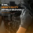 thumbnail image 6 of GRIPXX 8 Mil Black Nitrile Gloves - Heavy Duty, 3D Raised Diamond Texture Grip - Latex-Free & Powder-Free - Industrial, Mechanic, Food Service - Disposable Gloves for Tough Tasks-X-Large, 6 of 6