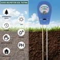 thumbnail image 3 of pH Meter, Garden Soil Tester, Digital LCD Display, 3-in-1 Function, Waterproof Design, For Hydroponics, Aquaponics, pH Testing, Stainless Steel Probe, Compact Size, For Indoor/Outdoor Plants,, 3 of 9