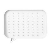 Porte-savon auto-videur Porte-savon en silicone flexible antidérapant facile à nettoyer