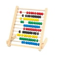 thumbnail image 4 of Education Abacus for Kids Math 10 Row Wooden Counting Frame Abacus Teach Counting, Addition and Subtraction, Math Number Game Preschool Learning Toys Beige, 4 of 8