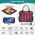 thumbnail image 2 of FORMRS Insulated Lunch Bag Unisex Large Capacity with Shoulder Strap, Galaxy Pattern, 2 of 6