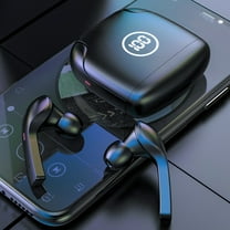 Earphone wireless, Hwkond Wireless Earbuds Bluetooth In Ear Light-Weight Headphones Built-in Microphone Immersive Premium Sound With Charging Case, Black, Up To 60% Off