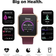 iTouch Air 4 Smartwatch: Rose Gold Case With Marlot Silicone Strap 41mm