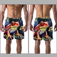 thumbnail image 3 of luoweisi Men's Beach Shorts Quick Dry Swim Trunks with Mesh Lining Frog L, 3 of 5