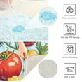 thumbnail image 3 of Yayeee Bath Rugs for Bathroom Floor Set of 2 Non Slip Fluffy Soft Absorbent Mat, Blue Tomatoes, 3 of 7