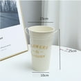 thumbnail image 2 of MLINS Beige Flower Bucket Made of Iron for Home Decoration 35cm Height 1pc, 2 of 8