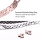 thumbnail image 5 of Bandas Compatible con Apple Watch Band 38 mm 40 mm Iwatch Series 6/5/4/3/2/1 SE Mujer Joyería elegante Accesorios de acero inoxidable Correa de pulsera Negro 38 mm / 40 mm Jormftte XM040-1, 5 of 7
