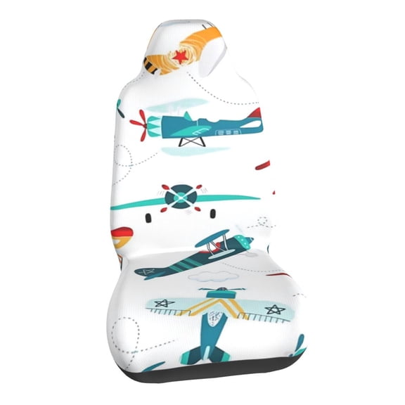 Cute Airplane Car Seat Covers Stretch Car Seat Protectors Universal Fit