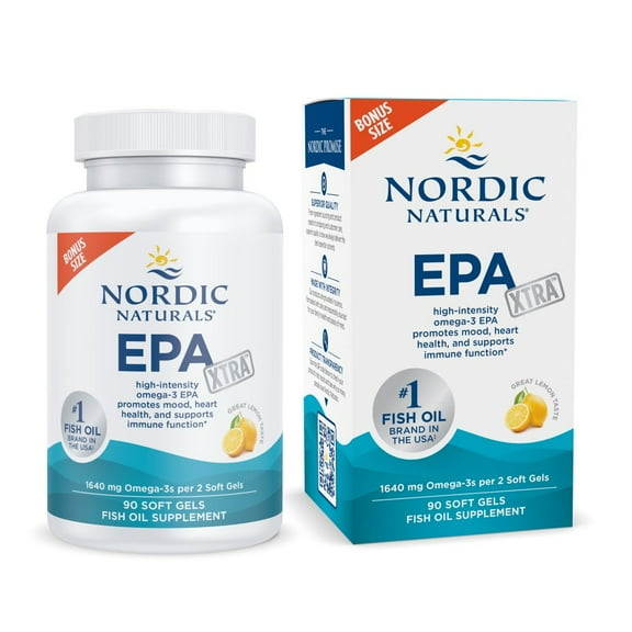 Nordic Naturals EPA Xtra Softgels, 1640 Mg High-Intensity EPA Formula 90 Ct