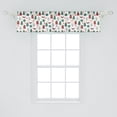 thumbnail image 2 of Ambesonne Cartoon Window Valance, Fox and Bear Forest, 54" X 12", Multicolor, 2 of 3