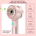thumbnail image 2 of Ventilador de mano Lepwings Mini portátil recargable por USB rosa, 2 of 6