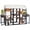 Black + Pine, variant on Large Outdoor Cat Enclosure Wooden Catio with 2 Plant Stands, Multi-Level Cat Playpen with Weather-Resistant Roof, Resting Box, Climbing Ramps & Wire Mesh for Backyard Patio,Black