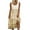 Yellow, variant on IROINNID Sundress For Women Sleeveless Round Neckline Summer Casual Loose Splicing Dress Regular Graphic Prints Dress