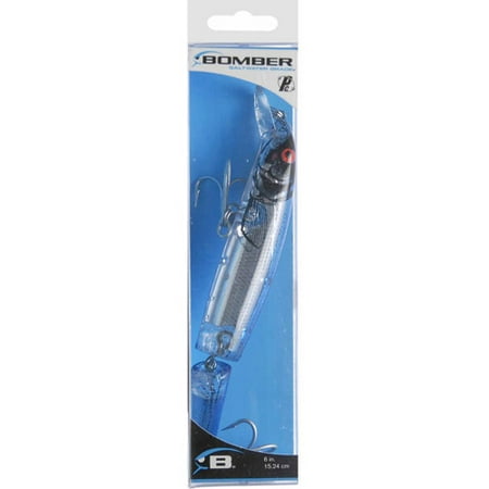 Bomber Saltwater Jointed Heavy Duty Long A Fishing Lure, Silver Flash Blue Back