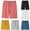 2025-Pink, variant on MKOSPLRT Bermuda Shorts for Little Girl Elastic Waist Drawstring Casual Shorts Baggy Wide Leg Shorts Solid Knee Length Shorts with Pocket