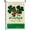 Trèfle, variante sur Drapeau de Jardin pour la Saint-Patrick, Décorations de la Saint-Patrick 12x18 Double Face avec Trèfle Leprechaun, Drapeaux de Jardin de Printemps pour Décorations Extérieures, Décorations Irlandaises pour Jardin