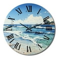 thumbnail image 2 of Designart "Beach Reverie in a Photo I" Nautical & Beach Oversized Wall Clock, 2 of 5