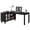Black, variant on Fnova 59" L-Shaped Corner Desk, Storage Cabinet Corner Computer Desk for Home Office, Gaming Setup Workstation, Study Room & Small Space