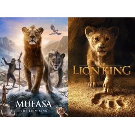 Mufasa: The Lion King (2024) + The Lion King (2019) : 2 Movie Collection English New Box Set