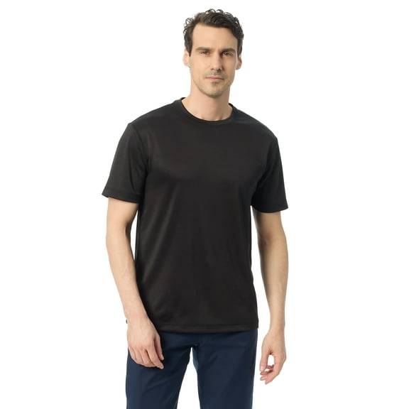Bass & Co Men's & Big Men's Short Sleeve Hiker Tech Tee, Sizes S-XXXL