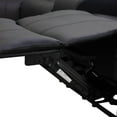 thumbnail image 5 of PU Leather Recliner Sofa Set,Manual Reclining Sectional Couch Set with Cup Holders,Living Room Furniture,Recliner Couch Set for Living Room Home Office (Black, Sectional), 5 of 5