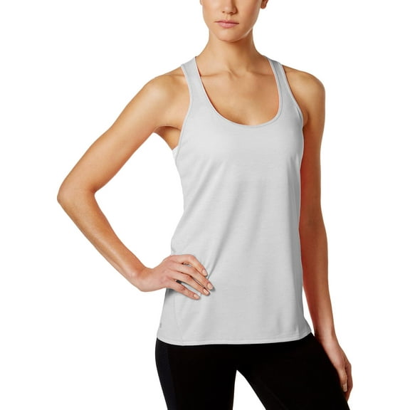 Ideology Womens Yoga Fitnesss Tank Top Silver S