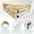 thumbnail image 4 of Quilts Twin Size, Coastal Shell Orange Soft Comforter Bedding Set for Bed, Summer Ocean Shell Beach Lightweight Quilted Bedspread with Pillow Cover(2 Pieces) for All Season, 68x86 Inch, 4 of 9
