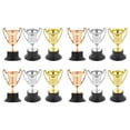 thumbnail image 3 of 12 Uds copa de trofeo competición de fiesta trofeo de plástico en forma de copa de trofeo premio de ceremonia para niños, 3 of 6