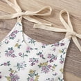 thumbnail image 4 of XMMSWDLA Toddler Girl Clothes Summer Baby Girls Flowers Straps Sleeveless Jumpsuit Casual Bodysuit Clothes, 4 of 8
