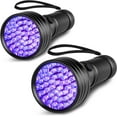 thumbnail image 2 of 2-Pack UV Flashlight Black Light, 51 LED 395nm Ultraviolet Flashlight Blacklight, Pet Urine Detector Light for Dog and Cat Urine, Pet Stains, 2 of 8