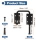 thumbnail image 2 of Uxcell 3Pcs Cerradura de bucle para puerta deslizante, gancho de cerradura en forma de U con tornillos y adhesivo sin clavos, 2 of 6
