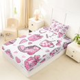 thumbnail image 4 of Manfei Coquette Bow Gift Twin Sheet Sets For Kids,Pink Cupcake Bow Boot Bedding For Girls,3 Pieces, 4 of 6