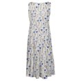 thumbnail image 5 of IROINNID Women's Round Neckline A-Line Dress Sleeveless Letter Casual Pocket Print Long Dress, 5 of 5
