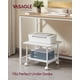 thumbnail image 2 of Soporte para impresora VASAGLE, estante de 2 niveles con ruedas de bloqueo, color blanco, 2 of 7