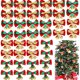 thumbnail image 2 of 8 piezas/paquete de 3 cm de pequeños lazos de campana para decoración de árboles de Navidad, mini adornos de Año Nuevo, lazos, guirnaldas navideñas, lazos de campana, manualidades, 2 of 5