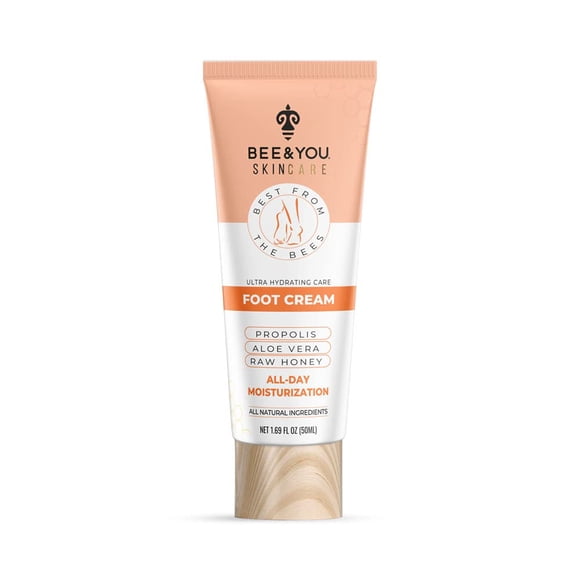 Crema hidratante para pies BEE & YOU para pies secos y agrietados, 50 ml
