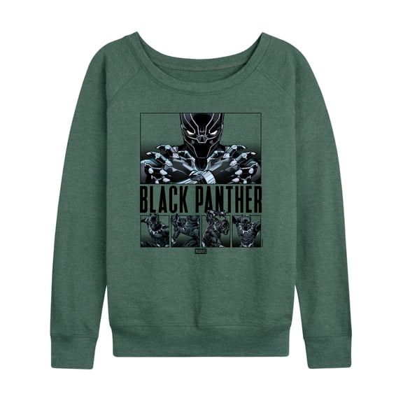 Marvel - Black Panther Grid - Women's French Terry Long Sleeve Shirt