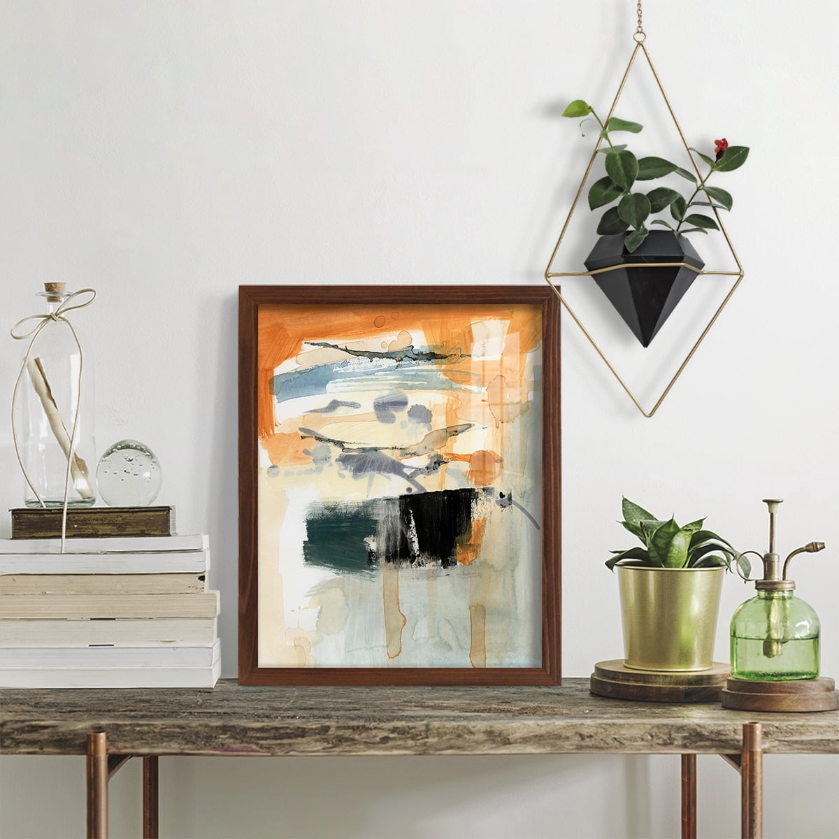 Seria I - Framed Print w/glass - Chestnut