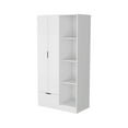 thumbnail image 5 of Newboti Furniture Cimarron 2-Door Armoire with Open Compartment White 23887, 5 of 7